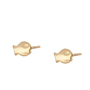 FISH Gold Pendientes - jewels by agathe